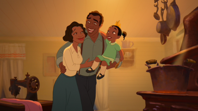 Tiana with her family