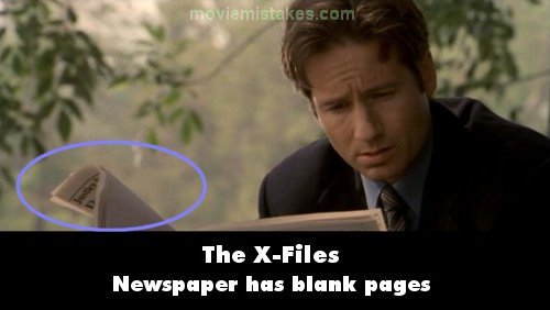 The X Files Blank Papes