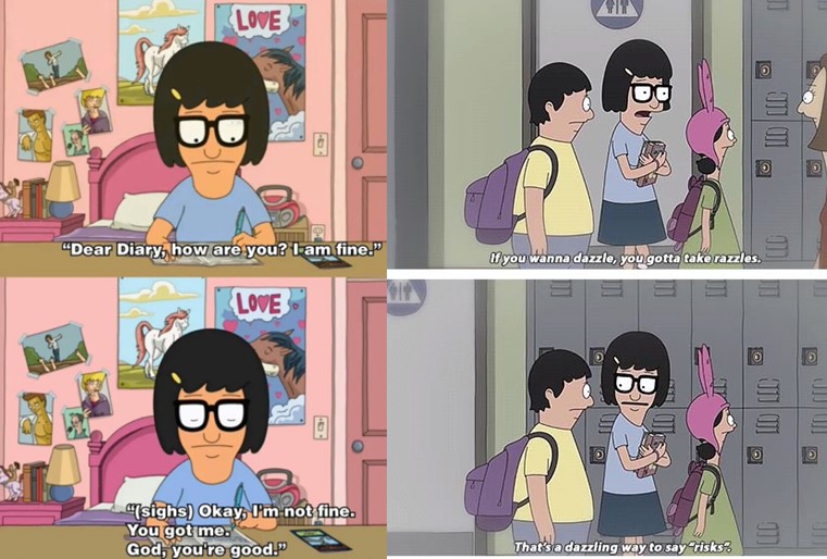 Tina Belcher Of Bobs Burgers Is Hysterical