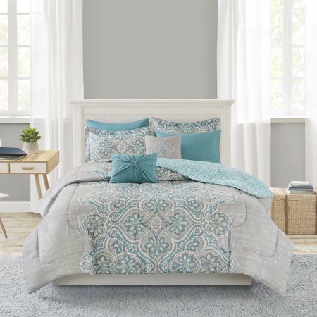 Mainstays 8-pc Comforter/Quilt Set - $34