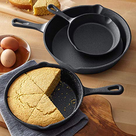 3-pc Cast Iron Frying Pans - $21.99