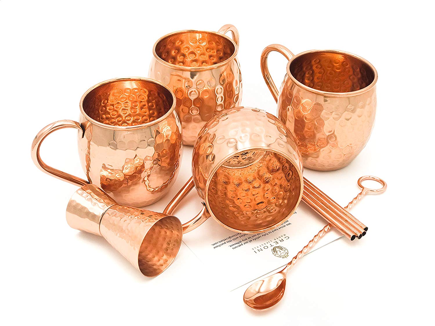 CRETONI Copper Moscow Mule Mugs