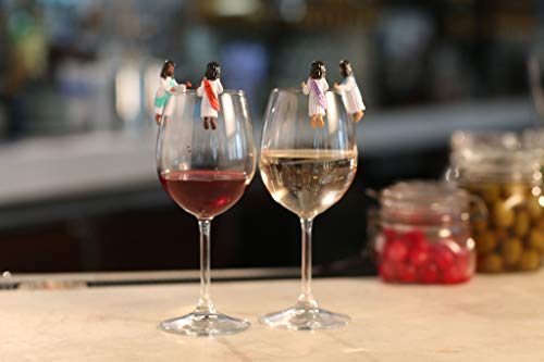 NPW Drinking Buddies Wine Glass Markers