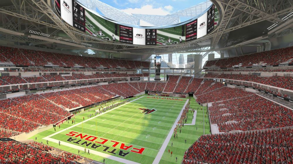 6. Mercedes Benz Stadium Atlanta, Georgia