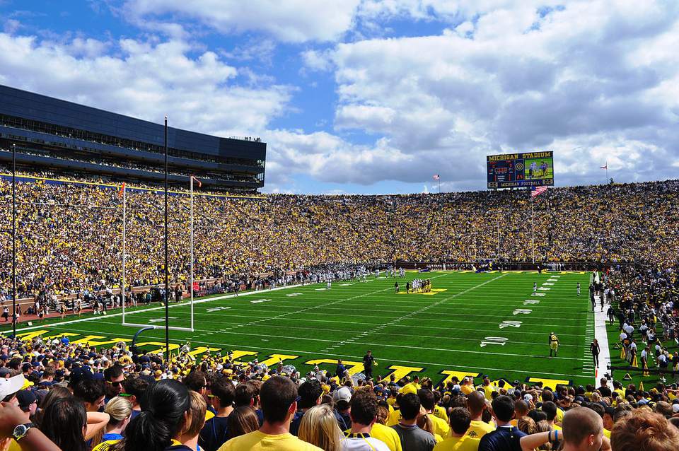 37. Michigan Stadium University Of Michigan, Ann Arbor, Michigan