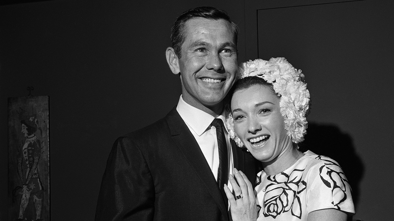 Johnny Carson With Bride