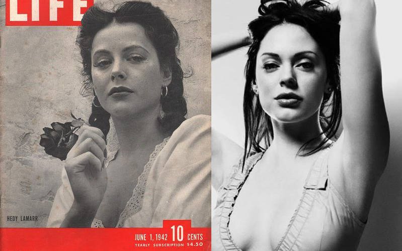 Hedy Lamarr And Rose McGowan