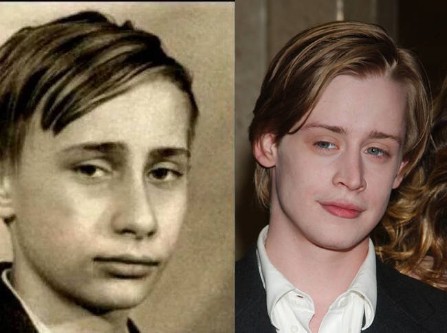 Young Vladimir Putin And Macaulay Culkin