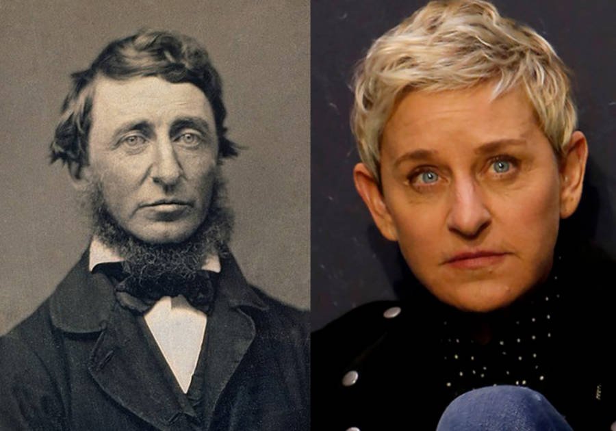 time travel celebrity look alike