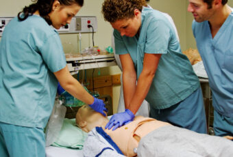 Medical Staff Practicing CPR