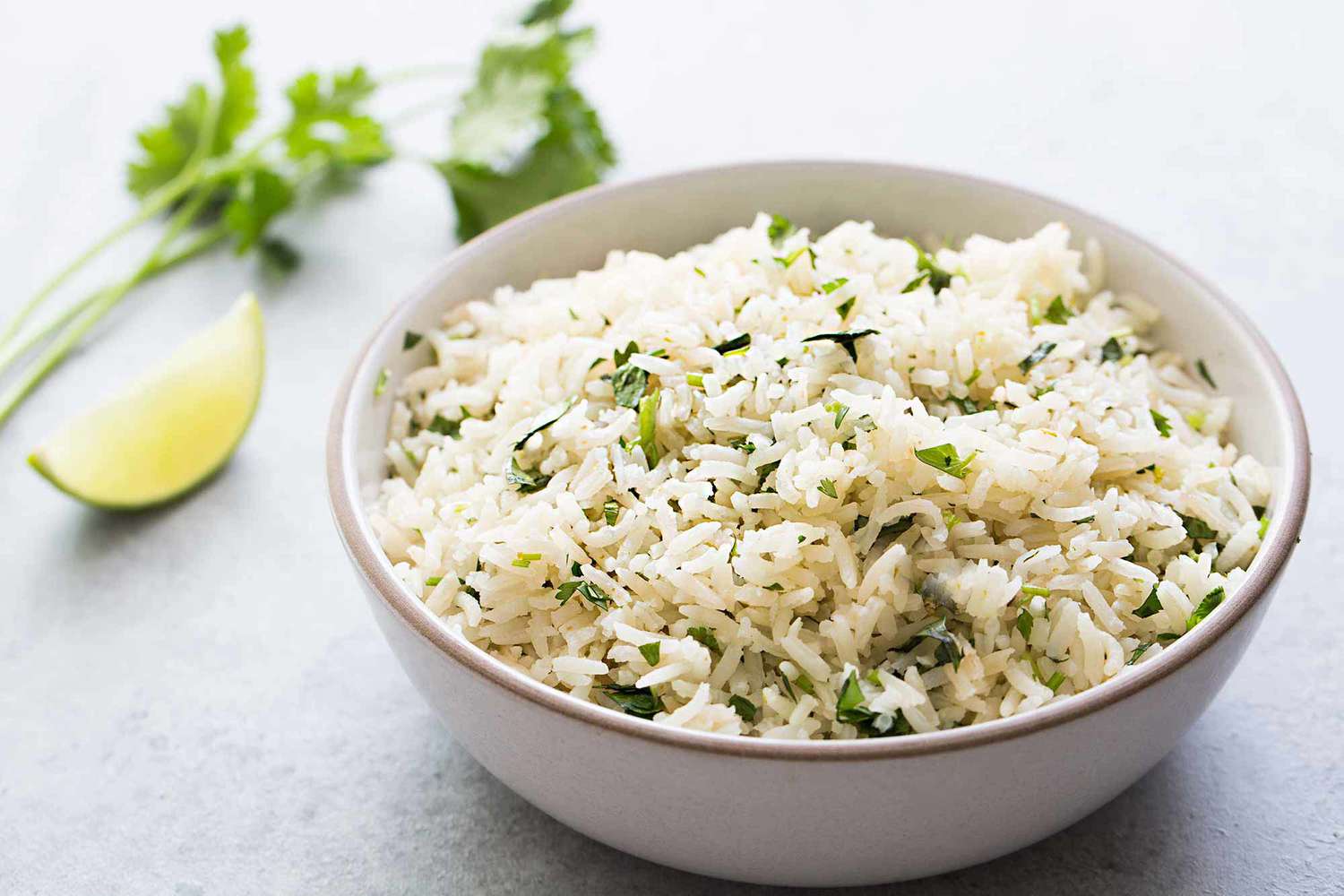 Cilantro Is A Popular Addition To Rice With Lime
